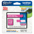 Brother Adhesive Laminating Tape, 1/2", White TZMQP35