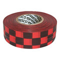 Zoro Select Flagging Tape, Red/Black, 300ft x 1-3/8 In CKRBK-200
