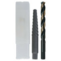 Cle-Line 2PC HD HSS Black & Gold Jobber Drill 7/64 and Screw Extractor #2 Set Cle-Line 1864 C22312
