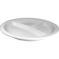 Iti Divided Plate, 10" Dia, Bright White, PK24 DIV-10