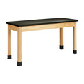 Diversified Woodcraft Plain Apron Table, Black, 30 in Overall L. P7602BK30E