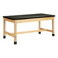 Diversified Woodcraft Plain Apron Table, Black, 30 in Overall L. P780LBBK30L