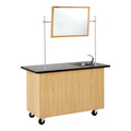 Diversified Woodcraft Mobile Instructor's Desk, 36in Overall L. 4332K