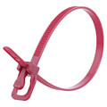 Retyz Releasable Tie, Maroon, Nylon, PK100 EVT-S06MR-TA