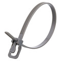 Retyz Releasable Tie, Gray, Nylon, PK20 EVT-S06GY-HA