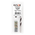 Zoro Select Thread Repair Kit, Hex Drive Threaded Inserts, 1/4"-20, Hexavalent Chromium Zinc, 8 Inserts EZ-801420-20
