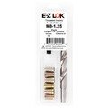 Zoro Select Thread Repair Kit, Hex Drive Threaded Inserts, M8-1.25, Hexavalent Chromium Zinc, 6 Inserts EZ-808125-20