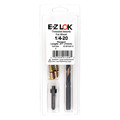 Zoro Select Thread Repair Kit, Hex Drive Threaded Inserts, 1/4"-20, Hexavalent Chromium Zinc, 10 Inserts EZ-901420-13