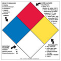 Labelmaster NFPA Diamond Sign, 10-3/4inx10-3/4in H-L98R