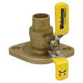 Webstone 1" Flanged 3-Way Brass Rotating Ball Valve 51404HV