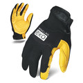 Ironclad Performance Wear Mechanics Gloves, 2XL, Black, Spandex, Neoprene EXO-MPLG-06-XXL