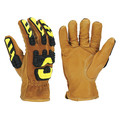 Ironclad Performance Wear Cut Resistant Impact Gloves, A5 Cut Level, Uncoated, L, 1 PR ULD-IMPC5-04-L