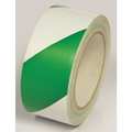 Incom Marking Tape, Striped, Green/White, 2" W VHT213