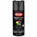 Colormaxx Spray Paint, Gloss, Black, 12 oz K05505007