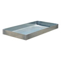 Denios Spill Tray, Silver, Steel, 3" H, 18" L K31-1110