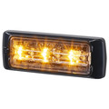 Federal Signal Emergency Light, 3-LED, Amber, Clear Lens MPS31U-A