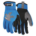 Mcr Safety Mechanics Gloves, XL ( 10 ), Black/Blue/Gray 951XL