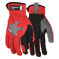 Mcr Safety Mechanics Gloves, L ( 9 ), Black/Gray/Red 952L