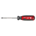Milwaukee Tool 4 in. #2 Square Cushion Grip Screwdriver (Made in USA) MT218