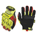 Mechanix Wear Hi-Vis Cut Resistant Impact Gloves, A4 Cut Level, Uncoated, M, 1 PR SMP-X91-009