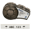 Brady Label Tape Cartridge, Black/White, Labels/Roll: Continuous M21-500-423
