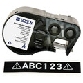 Brady Precut Label Roll Cartridge, Black, Gloss M4C-750-595-BK-WT