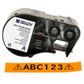 Brady Precut Label Roll Cartridge, Orange, Gloss M4C-750-595-OR-BK