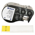 Brady Precut Label Roll Cartridge, Clear/Yellow M4-53-427-YL