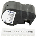 Brady Precut Label Roll Cartridge, White, Matte M5C-1000-461