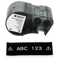 Brady Precut Label Roll Cartridge, Black, Gloss M5C-1500-595-BK-WT