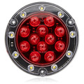 Maxxima Stop/Turn/Tail Light, LED, Flange, Red M85417R-KIT