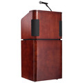 Oklahoma Sound Veneer Table Lectern with Sound, Base and Recharge Battery M950/901-MY/WT