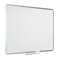 Mastervision 37-51/64"x50-13/64" Magnetic Steel Whiteboard, Aluminum Frame MA0547830