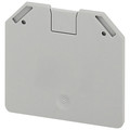 Square D End Cover, Plastic, Screws NSYTRAC162