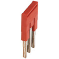Square D Plug-In Bridge, Copper, Plastic, Red NSYTRAL23