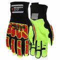 Mcr Safety Mechanics Gloves, 2XL, Spandex, Black, PR PD4906XXL