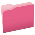 Zoro Select File Folders 8-1/2" x 11", 1/3-Cut Tab, Pink, Pk100 PFX15213PIN
