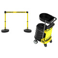 Banner Stakes PLUS Cart Pkg w/Tray, "Restricted Area" PL4010T