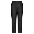 Red Kap Chef Pant, 2XL, Black 0P2MBK RG XXL