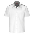Red Kap Kitchen Shirt, L, White 502MWH SS L