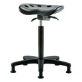 Blue Ridge Ergonomics Tractor Stool, 300 lb Cap., Black PTHBST-RG-NF-RG-BLK