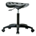 Blue Ridge Ergonomics Tractor Stool, 300 lb Cap., Black PTMBSL-RG-NF-RC-BLK