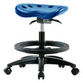 Blue Ridge Ergonomics Tractor Stool, 300 lb Cap., Blue PTMBSO-RG-BF-RC-BLU