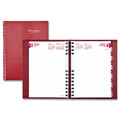 Brownline Daily Planner, 8-1/2"x5-3/4", Red CB389C-RED