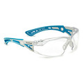 Bolle Safety Safety Glasses, Clear Polycarbonate RUSH+