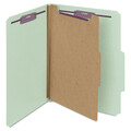 Zoro Select Pressboard Folder, Gray/Green, PK10 13776