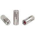 Red Head Multi-Set II Flush Embedment Anchor, 3/8" Dia, 1" L, 18-8 Stainless Steel Plain, 100 PK SRM-14