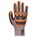 Tenactiv Cut-Resistant Gloves, PR, L, Orange STXPNRVB-9