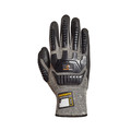Dexterity Work Gloves, Nitrile, M, Black/Gray, PR S15GPNVB-8