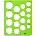 Westcott Stencil/Drawing Template, Circle Arrw, PVC, T-801 T-801